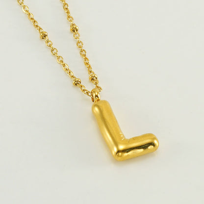Women's Fashion Bubble Letter Pendant Letter Necklace cf0a2d4b 5633 4f8e b1b8 febd5ca2eff3
