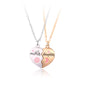 2PCS Set Jewelry Mother Daughter Necklace Matching Heart Magnetic Pendant Fashion Gifts For Mother's Day - HD Wireless Product #6