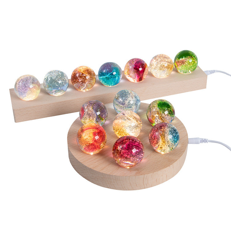 Creative Colored Glaze Luminous Crystal Ball cf2804a9 5e54 4a5c acab e1e5c2b5bb5c