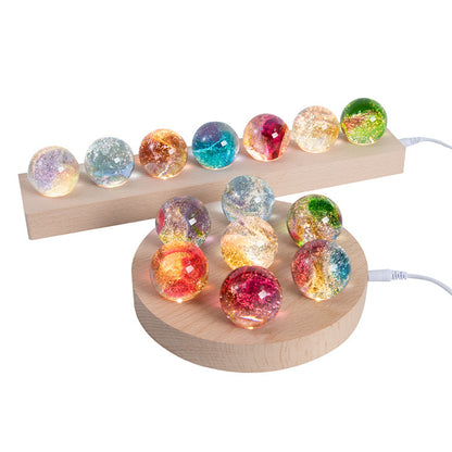 Creative Colored Glaze Luminous Crystal Ball cf2804a9 5e54 4a5c acab e1e5c2b5bb5c