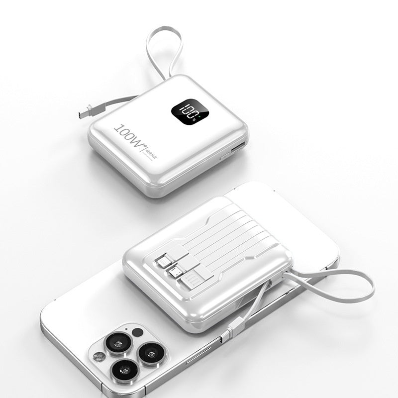 Mini-portable With Cable 20000 MA Power Bank PD225W Mobile Power Supply - 图片 8