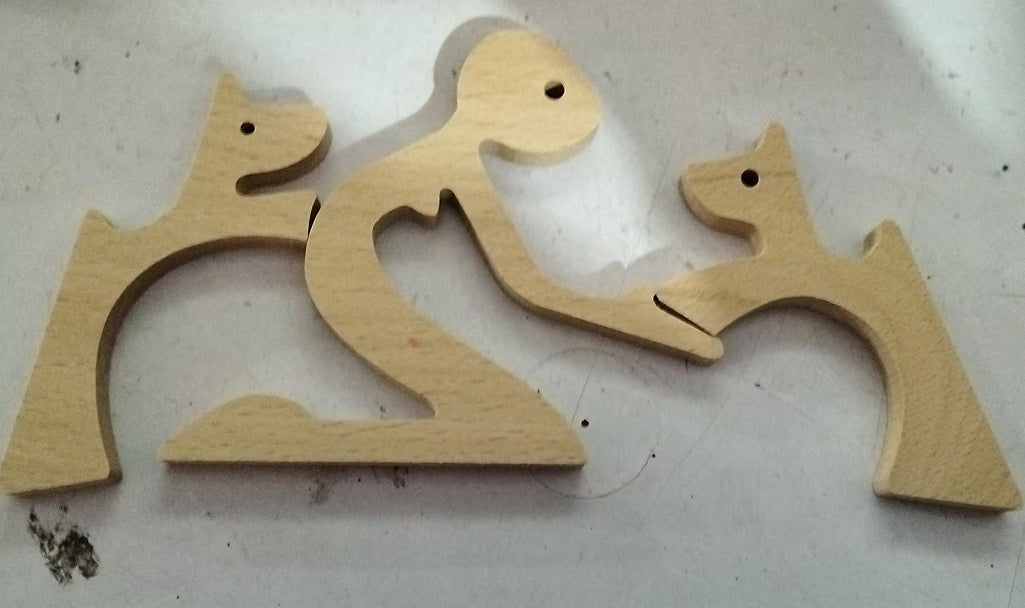 DIY Figurine Wood Dog Ornament Sculpture Home Decoration A Man A Dog Wood Sculpture Christmas Gifts Model Decor cf476521 ea08