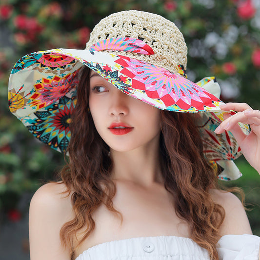 Women's Ethnic Style Outdoor Windproof Edge Sun Protection And Shading cf4a6b14 058c 4aad b301 0ae0f5d2ff1c