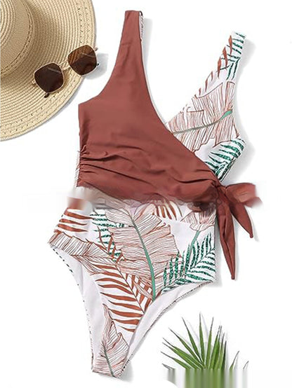 Women's Backless Contrast Colors Slimming Korean-style One-piece Tankini Swimsuit cf52411d 74a1 4a88 b413 fd927dfd8aba fine