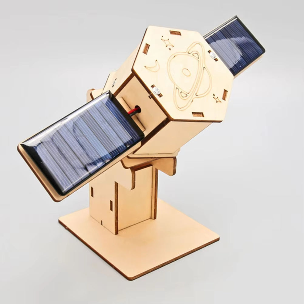 Diy Technology Small Production Stem Experimental Teaching Aids Space Model Artificial Satellite Educational Toys Solar Power