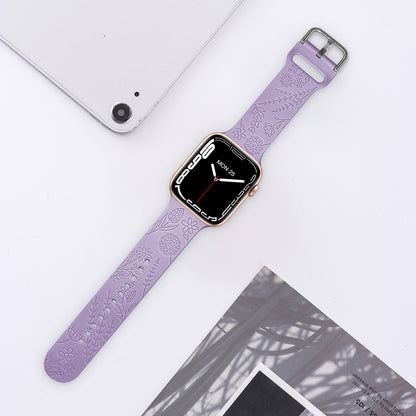 New Laser Carved Embossed Silicone Square Buckle Printed Strap cf752b06 a383 48f0 9e5e 341926e01be5