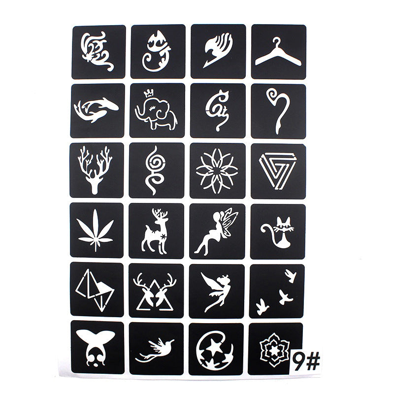 Hollow Tattoo Mold Women's Spray Paint cf9fff5c aedd 4408 9a6e 8747cdde7538