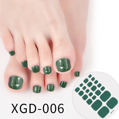 Nail Art Foot Sticker Fashion Solid Color Nail Sticker cfa81e8e 1042 4525 8c6d 3b4d8b300bd1