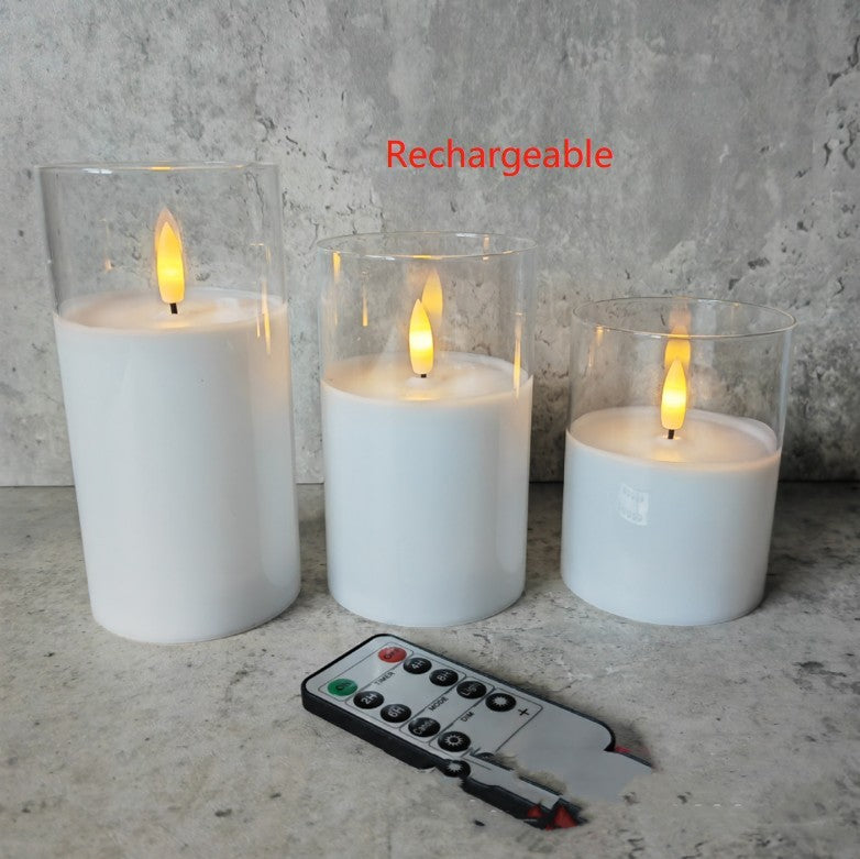 Electroplated Glass LED Electronic Candle Lights Wholesale Rechargeable cfb5a91e 0183 4ac4 bfc0 0066f6634887