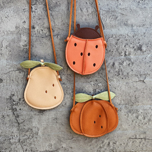 Lychee Pattern Soft Feel Children's Bags Boy Girl All-match Crossbody Bag cfb66751 d61d 41e5 b4c1 55f9050323cf