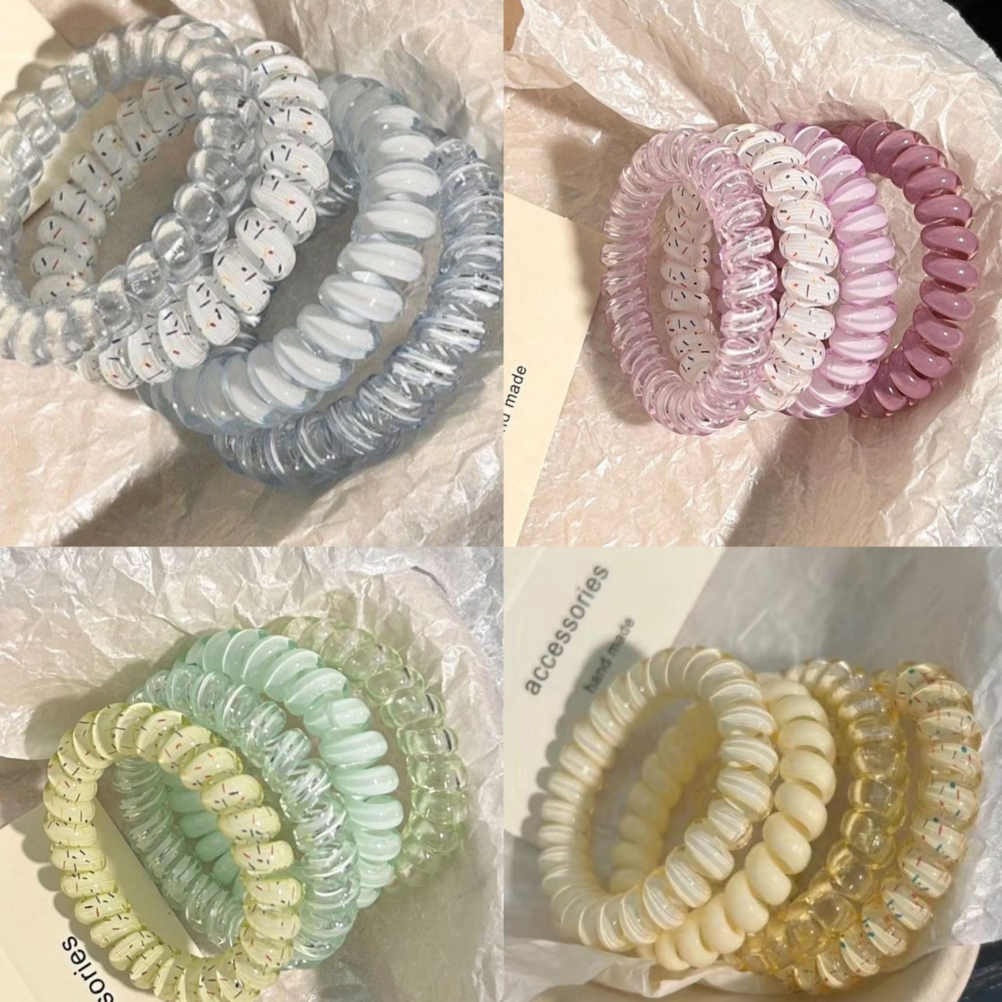 Telephone Wire Hair Ties Hair Rope Hair-binding High Elasticity Not Tight Hair cfbbedbe 2c85 40fe a14b 931321b1bb87