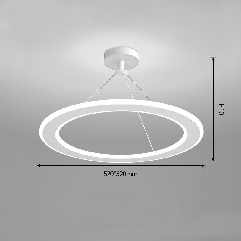 Simple Modern Circular Bedroom Study Chandelier cfe06730 81e5 420d b856 721c6ca4b0d5