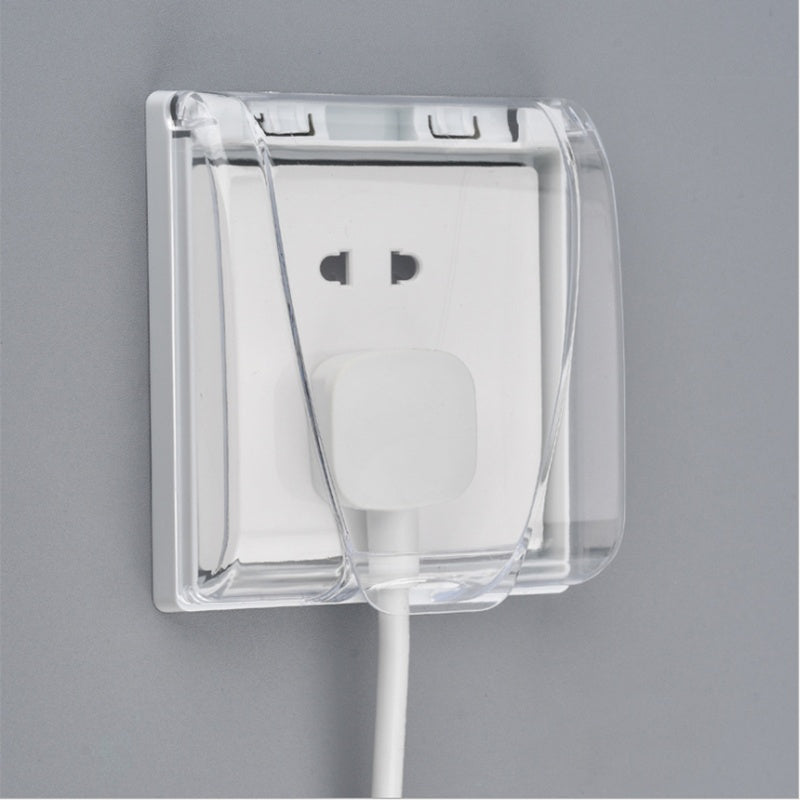 Waterproof Box Household Bathroom Adhesive Splash-proof Box Wall Switch Socket Protective Cover cff68f68 d960 4809 952e a8ffc