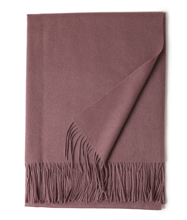 New Solid Color Wool Long Beard Warm Tassel Scarf Thick cffbd581 fd27 42d0 bc96 befa16e94a2b