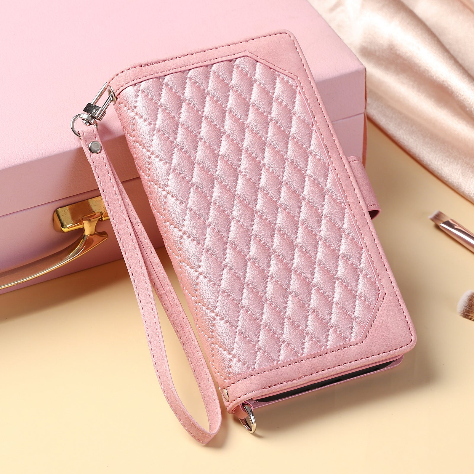 Crossbody Plaid Multi-functional Zipper Bag Mobile Phone Case d00a5114 51fd 4154 a15a e3106deb1c89