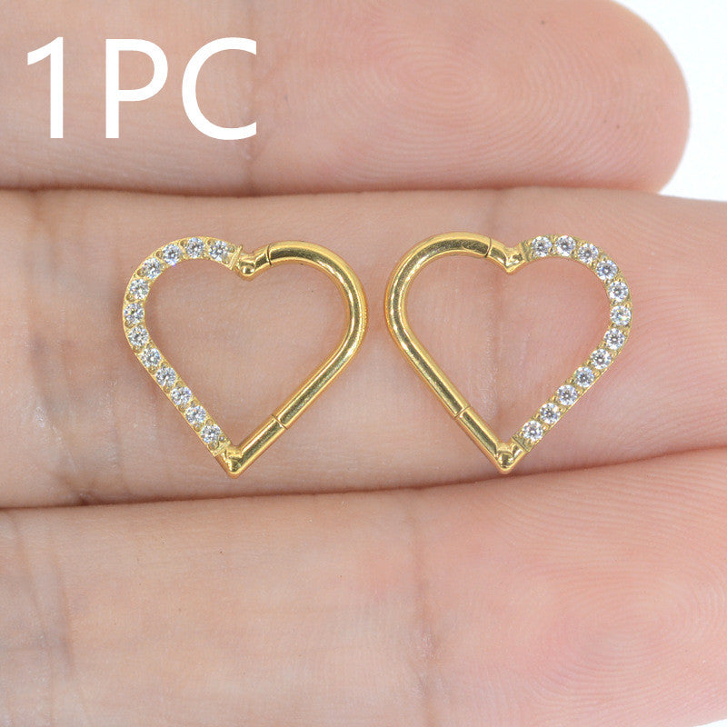 Fashion Personality Love Heart-shaped Nose Ring d0318ec1 e536 42e9 b298 b339033c9fe6