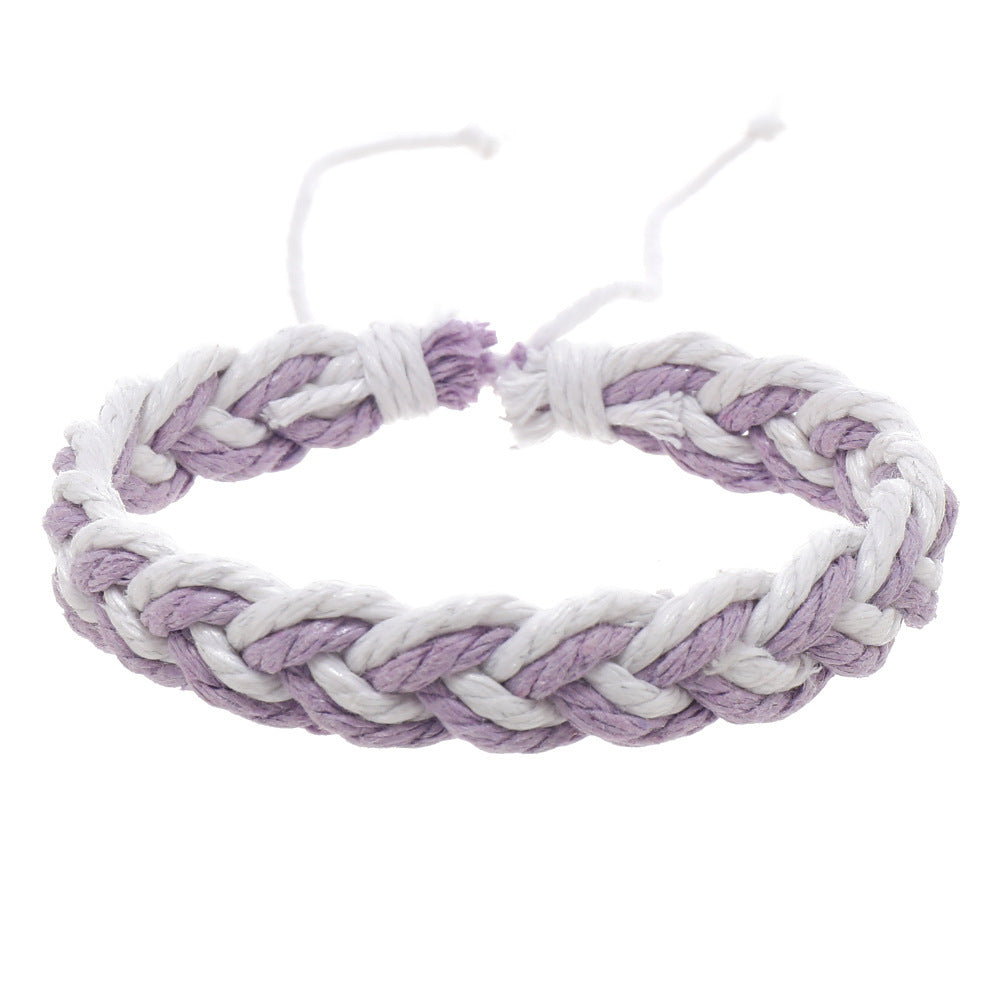 Simple Artistic Style Cotton String Hand Woven Hand Rope Bracelet d033649a d930 4282 bc92 b15f6c9c061a