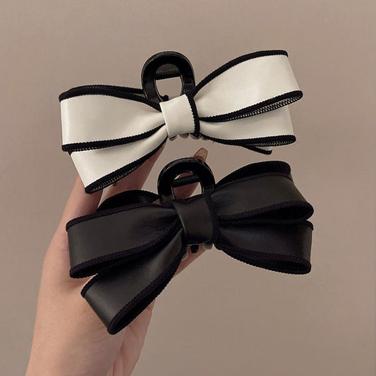 French Elegant Bow Claw Clip Girls Spring And Summer d036a7c5 6fd8 43cb 8bde fd440a17d5c5
