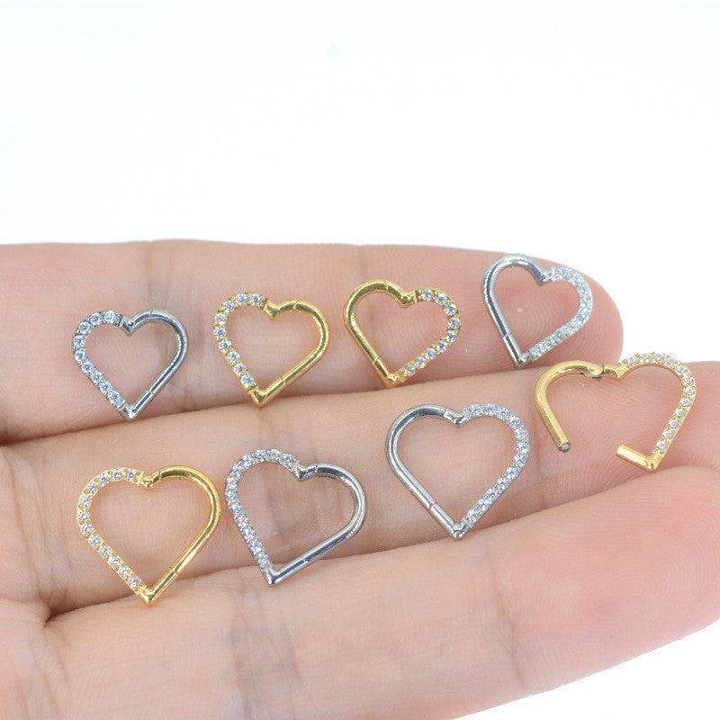 Fashion Personality Love Heart-shaped Nose Ring d03e8585 b447 4e88 ae7b 8c46987afc1e