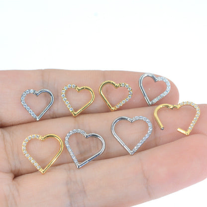Fashion Personality Love Heart-shaped Nose Ring d03e8585 b447 4e88 ae7b 8c46987afc1e