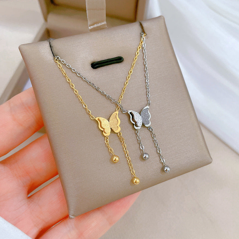 Butterfly Tassel Minimalist Gold Necklace In The Furnace d0431adf 9b04 4e2d a448 5a935b5eb8c5