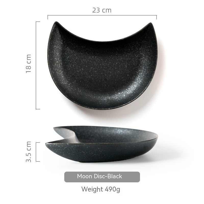 Household Ceramic Moon Platter Tableware d057ae21 2e90 408a 8e7f 59cf24a9a389 trans