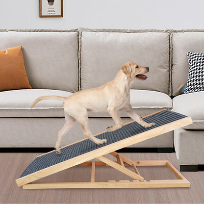 Solid Wood Adjustable Dog Ladder Sofa d05d0327 0a92 42a8 8aed 661a8af6ad12