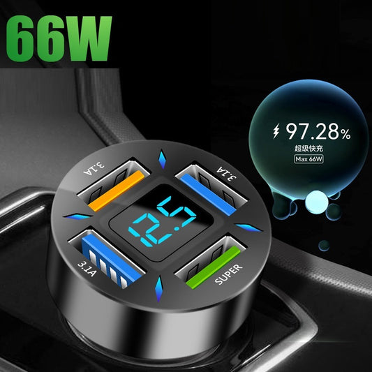 Four-port Car Charger 4USB Car Charger d05f8d0c ddc2 4d47 882e 6b03ee554e95