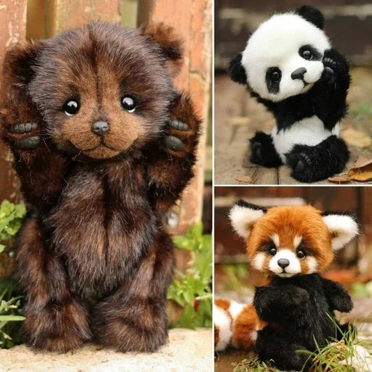 Cotton Plush Doll Black Bear Raccoon Toy d05ff693 e2cb 4def a337 efcc8c365cdc