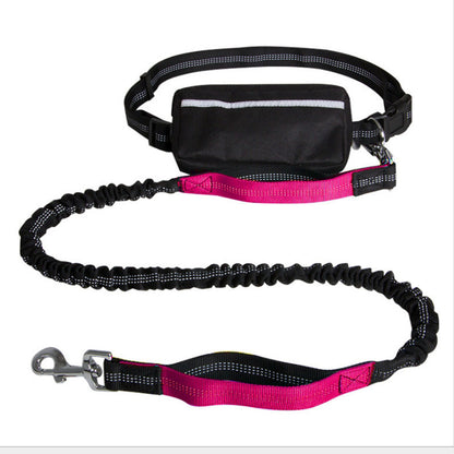 Nylon Reflective Retractable Running Hands Free Dog Leash d065c873 51b5 404e 9f4e a6e3ac8ac789
