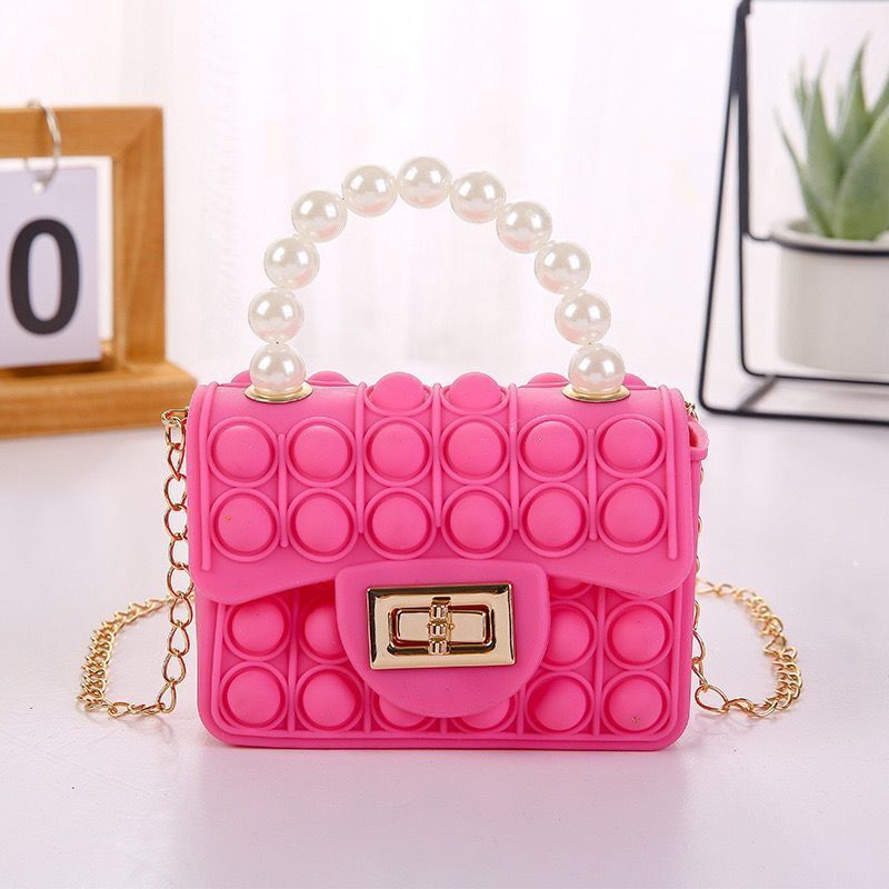 Coin Purse Children's Double-sided Bubble Pearl Tote Chain Bag d06d149f 312a 48d7 9eef e450478ee5e1