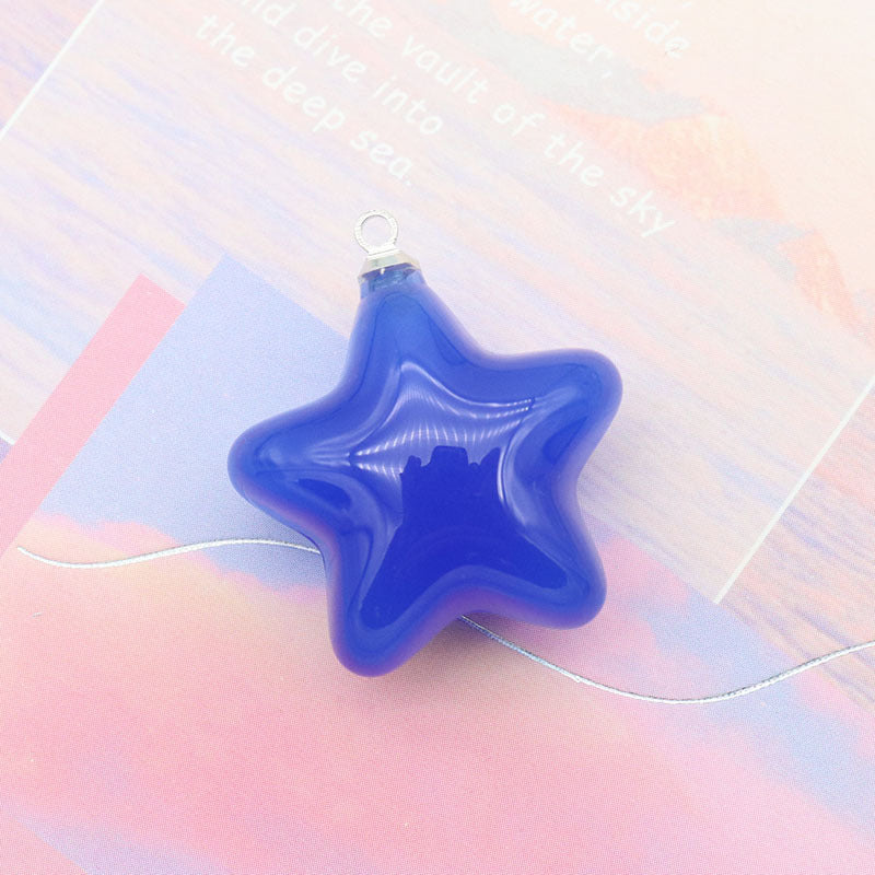 Acrylic Color Jelly Candy Color Three-dimensional Five-pointed Star Pendant d0772b12 d9ca 4775 875d 553115144111