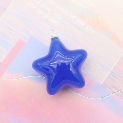 Acrylic Color Jelly Candy Color Three-dimensional Five-pointed Star Pendant d0772b12 d9ca 4775 875d 553115144111