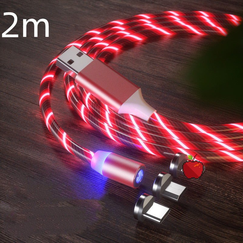 Magnetic Charging Cable Streamer Fast Charging Cable Lighting Micro USB Cable LED Magnet Charger Type-C Cable - 图片 20