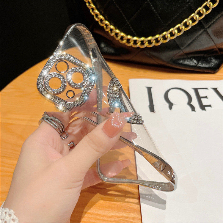 Diamond Ring Phone Case Diamond Electroplating Soft d0802add f7ed 4364 846d 98854452383e
