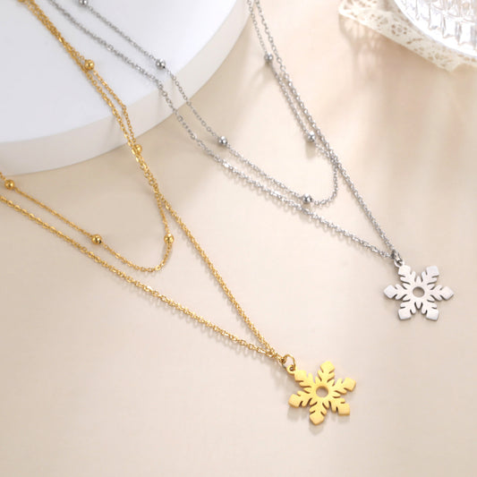 Fashion Sweet Elegance Exquisite Stainless Steel Titanium Steel Necklace d091fd77 a7f6 4d9f 8ced 9a2872df774e