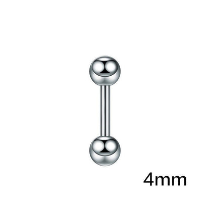 Titanium Steel Double-sided Ball Ear Bone Stud Dumbbell Earrings d09e8fbb 0a26 4c09 a4b9 678d6a195f66
