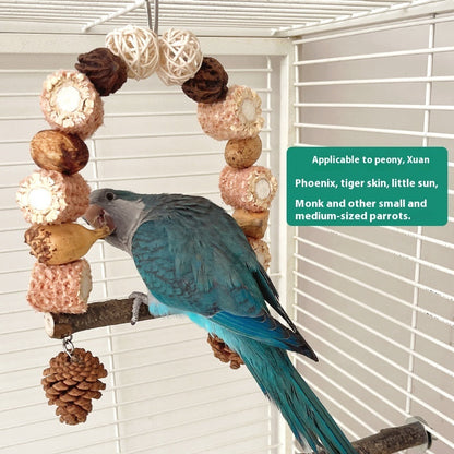 Wooden Parrot Swing Natural Log Bird Stand Pole Perched Wooden Mountain Parrot Toys d0a6887a e94b 4650 9b6e 0575981f2786