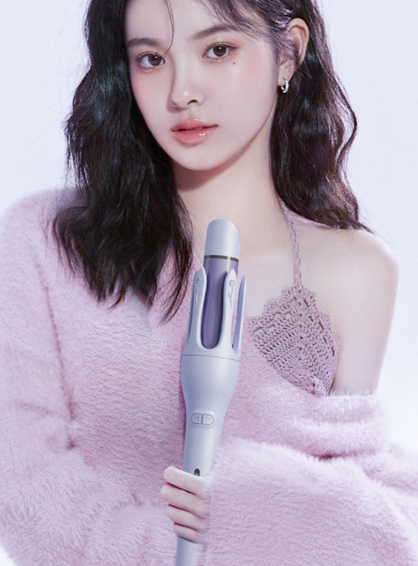 New 2 In 1 Automatic Hair Curler Straightener Negative Ion Electric Ceramic Fast Heating Rotating Magic Curler d0a6a835 19c5 