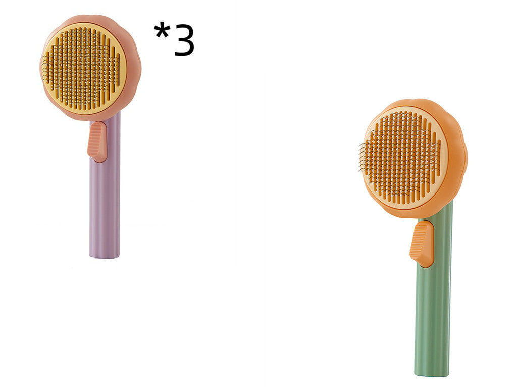 New Pet Cat Brush Hot Selling Hand-held Steel Wire Self-cleaning Comb Looper For Hair Removal d0d5974a 1f5b 43ed a374 ad31bf2