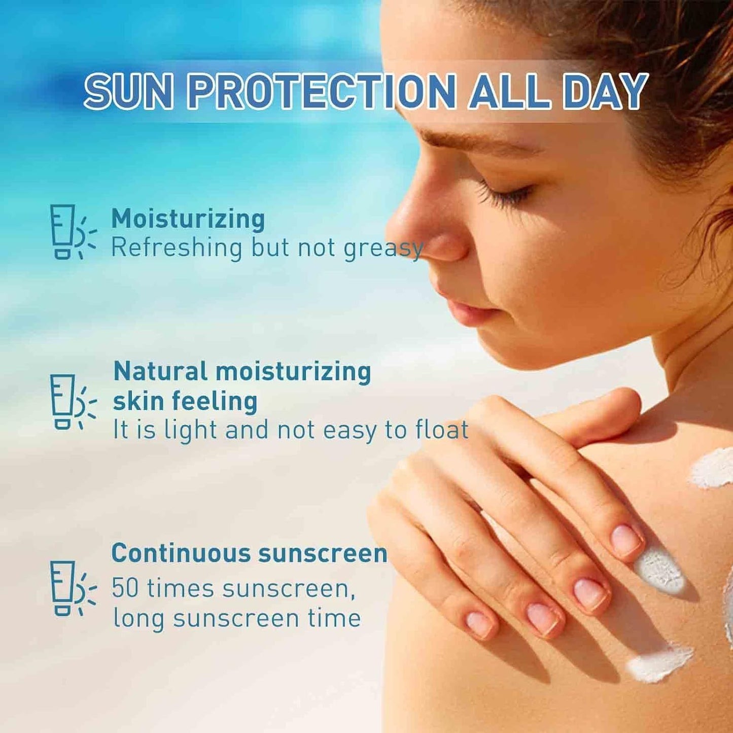 Hyaluronic Acid Water-sensitive Sunscreen Refreshing Not Oily 50ml d0e2a965 dd6e 47f2 a379 0a4395627f7a