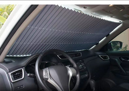 Automatic Retractable Sunshade Sun Protection Front Windscreen Car Sunshade Windproof Summer Car Sunshade d0e3f037 d1c1 473b 
