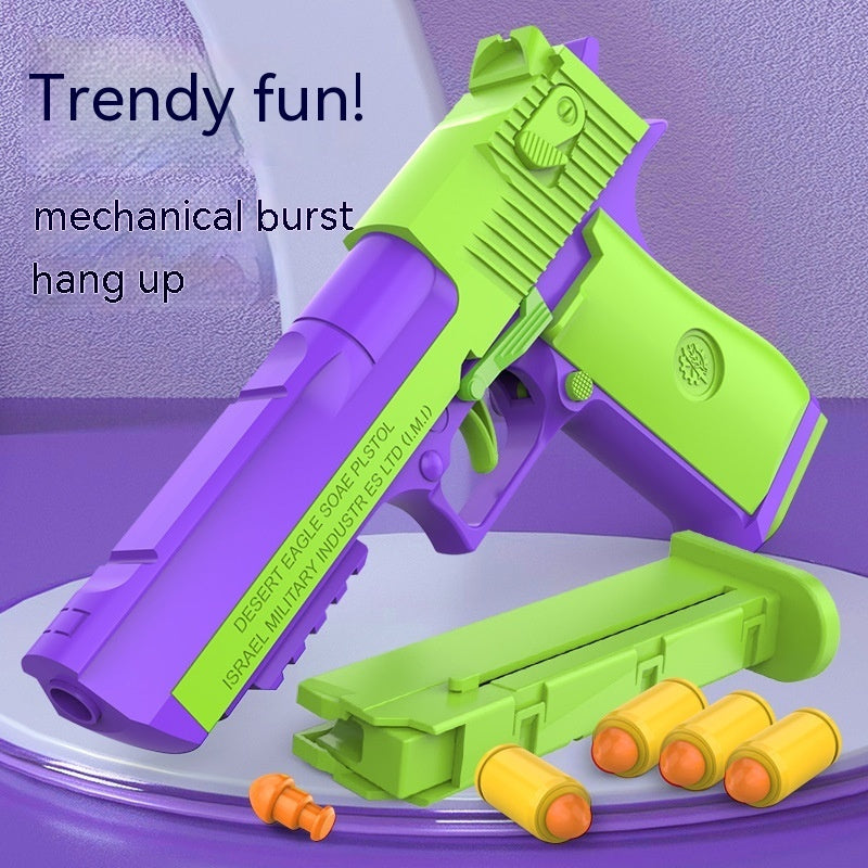 Radish Gun Toy Children's Desert Pistol Model Continuous Hair Throwing Shell Boy Toy d0f6ab1b bdae 4e4f 8b28 859f27422916