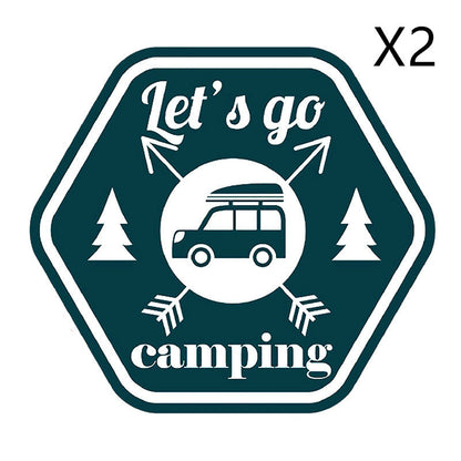 Camping Funny Car Sticker Cartoon Creative Motorcycle Refrigerator Skateboard d0f8f53b f3eb 4caa a3be 2140ce019cb8