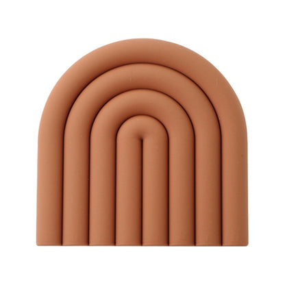 Rainbow Silicone Heat Insulation Pad Dining Table Heat Resistant And High d10393a8 bab2 48a2 b4bb a34014e1cd43