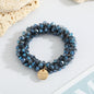 Multicolor Crystal Pearl Hair Ring Simple Girl Tieshair Bands Ins d10bc768 d767 4e0c 849b 5f8d647dc29b