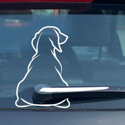 Cartoon Cute Wiper Back Dog Rear Gear Glass Paster d10f3a83 9e6c 4e70 a741 2dc9d51d4a04