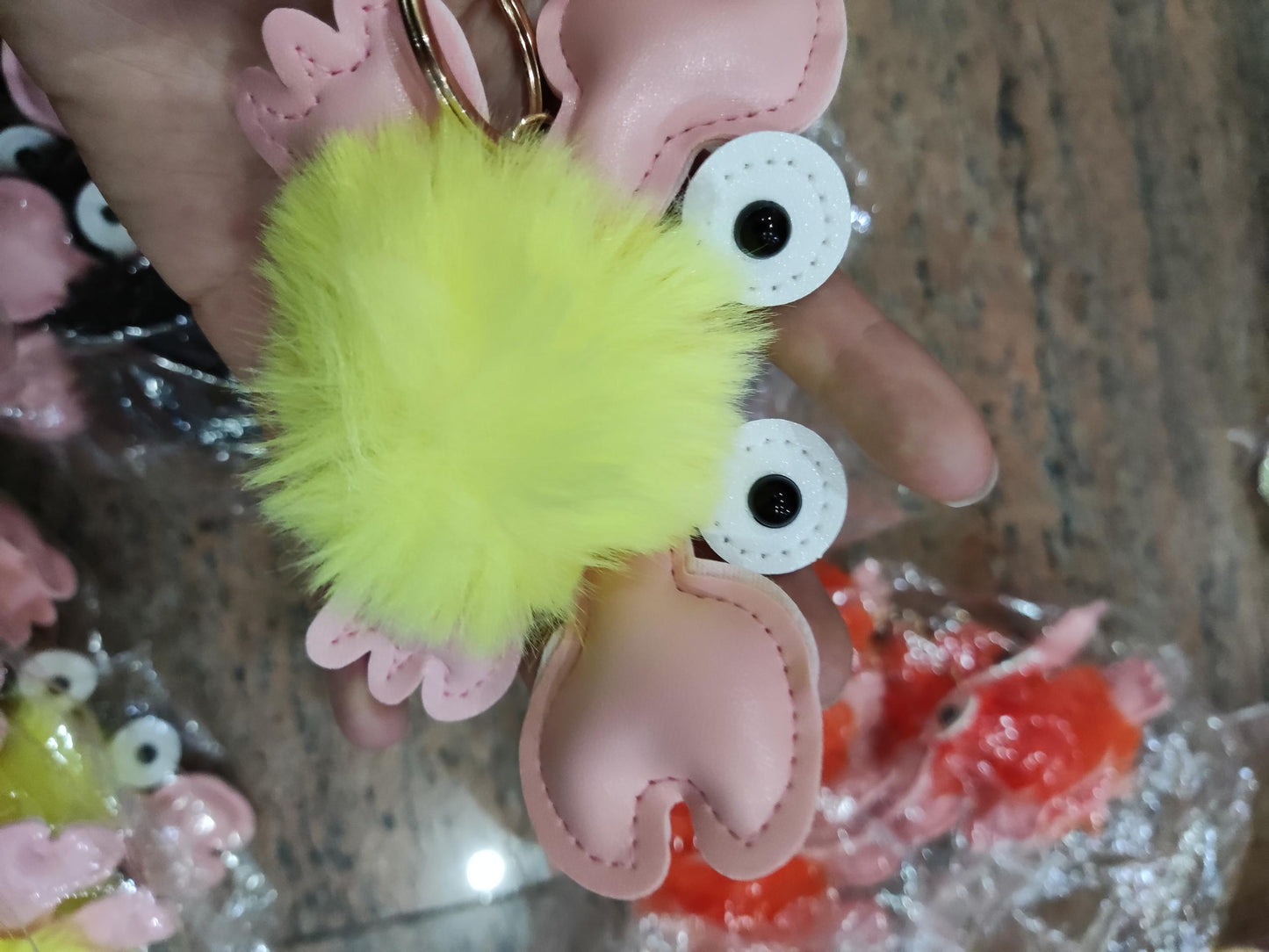 Cartoon Cute Crab Keychain Pendant d11597bb 7aec 4b44 a62f 5887a0fa5462