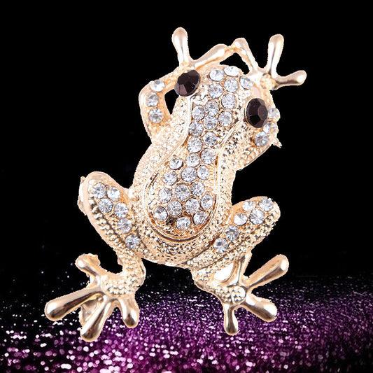 Korean Fashion Diamond Animal FROGPRINCE Brooch Female Corsage d13181a4 a193 4129 9c5b e12e8e74bdbe