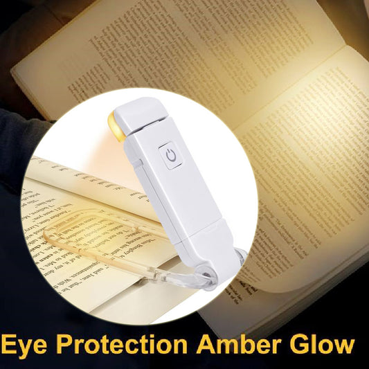 LED USB Rechargeable Book Reading Light Brightness Adjustable Eye Protection Clip Book Light Portable Bookmark Read Light d14